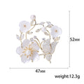 Shell Flower And Butterfly Wreath Brooch Decorative Lapel Pin view 5
