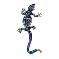 Crystal Lizard Brooch In 2 Styles With Enamel And Crystal Details view 2
