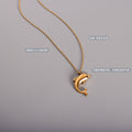 Dolphin Pendant Necklace Cable Chain Gold or Steel Tone view 2