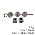 Antique Silver Metal Double Sided Flower Bead For Jewelry Making view 3