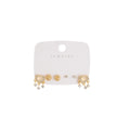 Gold Tone Lock and Blessing Multi Pair Stud Earring Card Set view 5