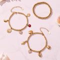 Stainless Bead Charm And Plain Ball Bracelets Styles view 4