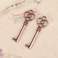 Three-Loop Clover Key Metal Charm in 6 Finishes for Jewelry Crafts view 8