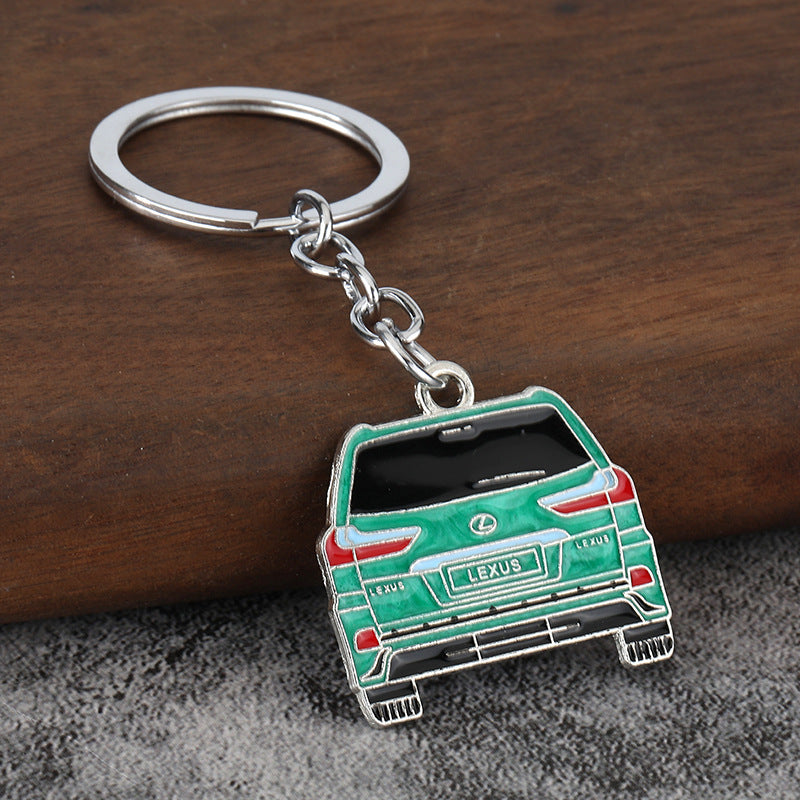 Cute Car Collection Metal Keychain Creative Everyday Key Ring Charm