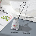 Flocked Resin Animal Phone Strap Charms 16 Color Styles view 9