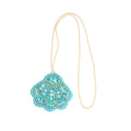 Beaded Shell Sunflower Christmas Tree Bag Charm Pendant view 5