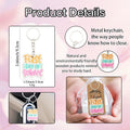 First Day of School Wooden Keychain, Single or Organza Bag Set view 3