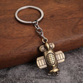 Creative Metal Airplane Engine Keychain Gift for Aviation Events