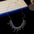 Metal Fringe Statement Necklaces in Four Draped Designs view 9