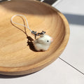Mini Flocked Pig Phone Charms Lobster Clip Strap 6 Colors view 6