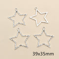 Open Star And Crescent Charms Jewelry Making Components view 11