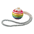 Jeweled Ball Hanging Ornaments in Five Aurora and Rainbow Color Options view 5