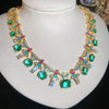 Gold Green Necklace