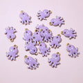 Tiny Enamel Octopus Pendant Charms in Ten Color Options view 8