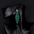 Red Horse Tassel Crystal Two Designs Metal Dangle Earrings view 3