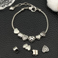 Antique Silver Heart Metal Beads with 11 Listed Options view 4
