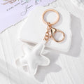 Puffy Leather Star Keychains Lobster Clasp 9 Colors view 10
