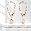 Initial Letter Chain Cup Charms with Round Enamel Tags view 12