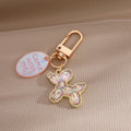Jelly Balloon Dog Keychains Rose Gold Clasp Five Colors view 7