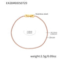 Slim Crystal Tennis Bracelet in Four Colors and Three Lengths view 10