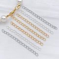 Five Centimeter Metal Extension Chains in Three Finishes view 1