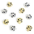 Panda Face Charms in Gold and Silver Tones, Two Finishes view 5