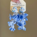 Lily of the Valley Flower Earrings in Four Colors With Gold-Tone Settings view 8