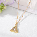 Gold Tone Crystal Angel Heart and Geometric Pendant Necklaces view 6