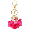 Floral Tassel Plush Pom Pom Keychains in Sixteen Colorways view 5