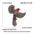 Crystal Bird Brooch In 2 Styles With Polished Metal Details view 4