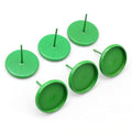 Colorful Round Bezel Stud Earring Settings in 17 Finishes view 7