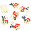 Enamel-Look Gold Silver Heart Alloy Charms in 8 Styles view 6