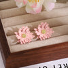 Pink Daisy Studs