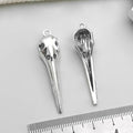 Antique Silver Metallic Bull Totem Metal Charms with 11 Listed Options view 9