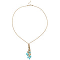 Turquoise Blue Stone Tassel Necklace Fashion Jewelry view 5