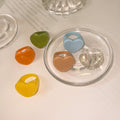 Yellow Resin Square Chunky Signet Style Fashion Ring view 2