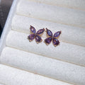 Marquise Crystal Flower Stud Earrings in Four Colors view 7