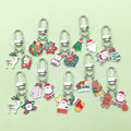 Christmas Charm Keychains Featuring Silver Heart Across 41 Pictured Variations view 4