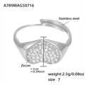 Geometric Solitaire Crystal Ring in Eight Shapes and Finishes view 10