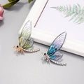 Dragonfly Crystal Metal Brooch Pin 6 x 4.5 cm for Jackets and Lapels view 4