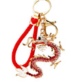 Mixed Jeweled Pearl Dragon and Zodiac Dragon Keychains in Fourteen Options view 5