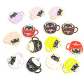 Coffee Cup Cat Enamel Alloy Charm Pendants in Seven Colors view 5