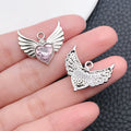 Metallic Heart Metal Keychains with 6 Listed Options view 6