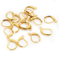 D Shape Stainless Steel Leverback Earring Hooks in Three Finishes view 4