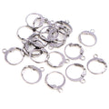 Round Stainless Steel Leverback Earring Hooks in Three Finishes view 4