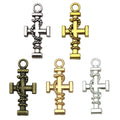 Gold-Tone Cross Metal Charms with 100 Listed Options view 11