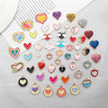 Colorful Heart Metal Charms for Jewelry and Craft Projects view 3