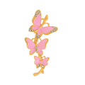 Butterfly Enamel Two Designs Metal Brooch Pin for Jackets and Lapels view 6