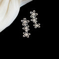Silver Pearl Flower Necklaces And Floral Earring Pieces view 9
