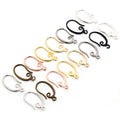 Curved Metal Earring Hooks in Eight Finish Options view 2